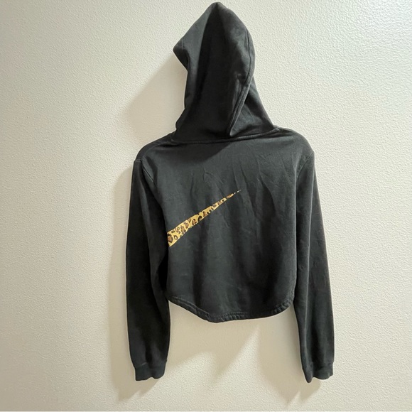 Nike cropped hoodie cheetah animal print swoosh - Picture 2 of 3